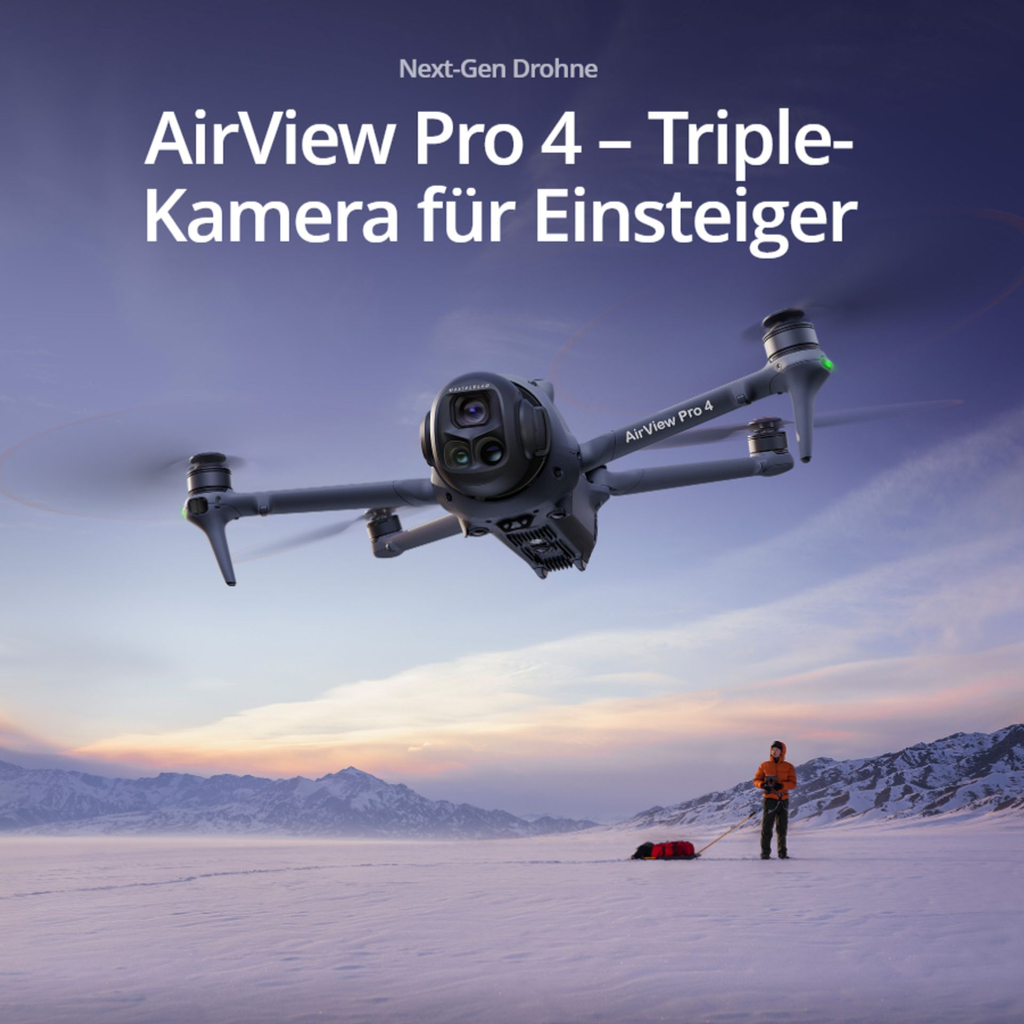 AirView Pro 4 Triple Camera – Next-Gen Drohne für Anfänger mit professioneller Leistung